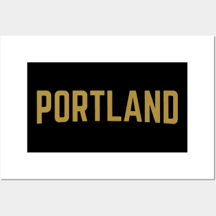 Portland City Typography Posters and Art